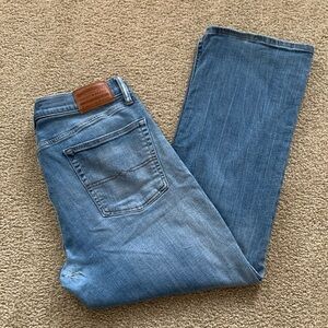 Lucky Brand distressed easy rider bootcut Blue Jeans